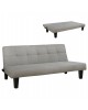 ΚΑΝΑΠΕΣ ΚΡΕΒΑΤΙ ODESSA HM3000.01 ΥΦΑΣΜΑ ΜΠΕΖ 179x80x79 εκ. 3θέσιος
