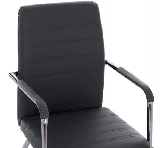 ΠΟΛΥΘΡΟΝΑ DALEY HM1021.01 ΜΕ ΜΠΡΑΤΣΑ ΜΑΥΡΟ PU 56x58x93 εκ.