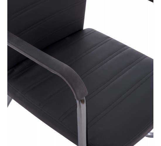 ΠΟΛΥΘΡΟΝΑ DALEY HM1021.01 ΜΕ ΜΠΡΑΤΣΑ ΜΑΥΡΟ PU 56x58x93 εκ.
