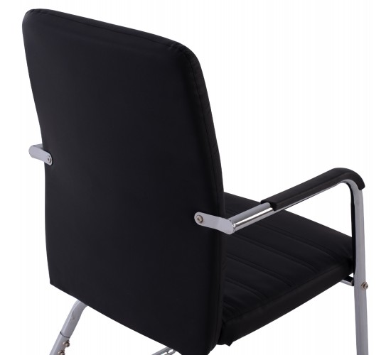 ΠΟΛΥΘΡΟΝΑ DALEY HM1021.01 ΜΕ ΜΠΡΑΤΣΑ ΜΑΥΡΟ PU 56x58x93 εκ.