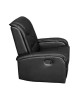 ΠΟΛΥΘΡΟΝΑ RELAX ΜΕ ΜΗΧΑΝΙΣΜΟ MASSAGE ROCCA HM0026.01 PU ΜΑΥΡΟ 80x96x97 εκ.