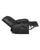ΠΟΛΥΘΡΟΝΑ RELAX ΜΕ ΜΗΧΑΝΙΣΜΟ MASSAGE ROCCA HM0026.01 PU ΜΑΥΡΟ 80x96x97 εκ.