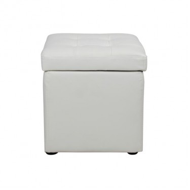 ΣΚΑΜΠΟ PRO CUBE HM224.02 PU ΜΕ ΑΠΟΘΗΚΕΥΤΙΚΟ ΧΩΡΟ- ΛΕΥΚΟ 38x38x36,5Υεκ.