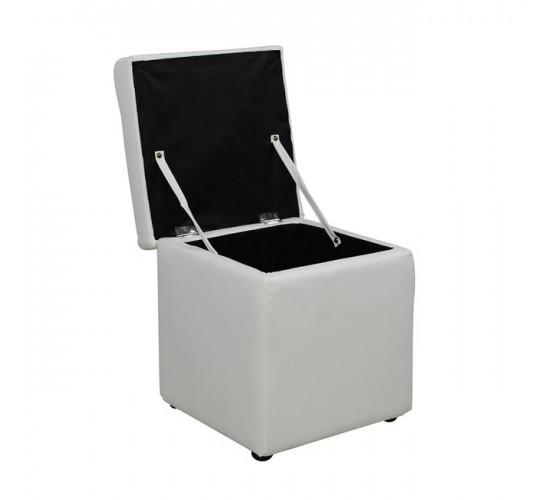 ΣΚΑΜΠΟ PRO CUBE HM224.02 PU ΜΕ ΑΠΟΘΗΚΕΥΤΙΚΟ ΧΩΡΟ- ΛΕΥΚΟ 38x38x36,5Υεκ.