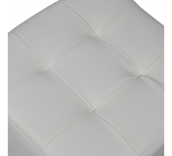 ΣΚΑΜΠΟ PRO CUBE HM224.02 PU ΜΕ ΑΠΟΘΗΚΕΥΤΙΚΟ ΧΩΡΟ- ΛΕΥΚΟ 38x38x36,5Υεκ.