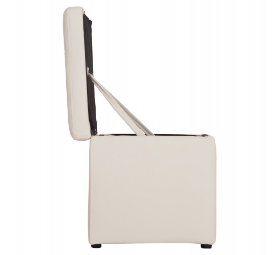 ΣΚΑΜΠΟ PRO CUBE HM224.02 PU ΜΕ ΑΠΟΘΗΚΕΥΤΙΚΟ ΧΩΡΟ- ΛΕΥΚΟ 38x38x36,5Υεκ.
