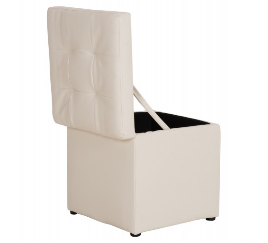 ΣΚΑΜΠΟ PRO CUBE HM224.02 PU ΜΕ ΑΠΟΘΗΚΕΥΤΙΚΟ ΧΩΡΟ- ΛΕΥΚΟ 38x38x36,5Υεκ.