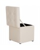 ΣΚΑΜΠΟ PRO CUBE HM224.02 PU ΜΕ ΑΠΟΘΗΚΕΥΤΙΚΟ ΧΩΡΟ- ΛΕΥΚΟ 38x38x36,5Υεκ.
