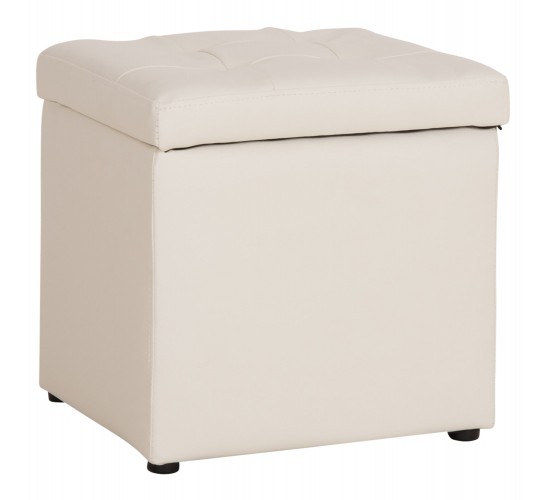ΣΚΑΜΠΟ PRO CUBE HM224.02 PU ΜΕ ΑΠΟΘΗΚΕΥΤΙΚΟ ΧΩΡΟ- ΛΕΥΚΟ 38x38x36,5Υεκ.