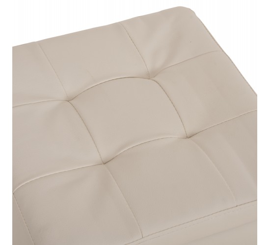 ΣΚΑΜΠΟ PRO CUBE HM224.02 PU ΜΕ ΑΠΟΘΗΚΕΥΤΙΚΟ ΧΩΡΟ- ΛΕΥΚΟ 38x38x36,5Υεκ.