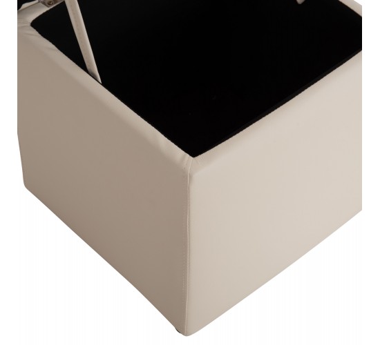 ΣΚΑΜΠΟ PRO CUBE HM224.02 PU ΜΕ ΑΠΟΘΗΚΕΥΤΙΚΟ ΧΩΡΟ- ΛΕΥΚΟ 38x38x36,5Υεκ.