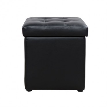 ΣΚΑΜΠΩ ΜΕ ΑΠΟΘΗΚΕΥΤΙΚΟ ΧΩΡΟ PU ΜΑΥΡΟ CUBE HM224.01 38x38x36.5Υεκ.