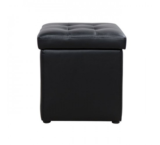 ΣΚΑΜΠΩ ΜΕ ΑΠΟΘΗΚΕΥΤΙΚΟ ΧΩΡΟ PU ΜΑΥΡΟ CUBE HM224.01 38x38x36.5Υεκ.