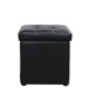 ΣΚΑΜΠΩ ΜΕ ΑΠΟΘΗΚΕΥΤΙΚΟ ΧΩΡΟ PU ΜΑΥΡΟ CUBE HM224.01 38x38x36.5Υεκ.