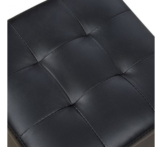 ΣΚΑΜΠΩ ΜΕ ΑΠΟΘΗΚΕΥΤΙΚΟ ΧΩΡΟ PU ΜΑΥΡΟ CUBE HM224.01 38x38x36.5Υεκ.