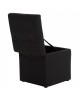 ΣΚΑΜΠΩ ΜΕ ΑΠΟΘΗΚΕΥΤΙΚΟ ΧΩΡΟ PU ΜΑΥΡΟ CUBE HM224.01 38x38x36.5Υεκ.