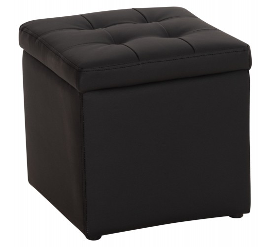 ΣΚΑΜΠΩ ΜΕ ΑΠΟΘΗΚΕΥΤΙΚΟ ΧΩΡΟ PU ΜΑΥΡΟ CUBE HM224.01 38x38x36.5Υεκ.