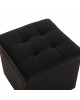 ΣΚΑΜΠΩ ΜΕ ΑΠΟΘΗΚΕΥΤΙΚΟ ΧΩΡΟ PU ΜΑΥΡΟ CUBE HM224.01 38x38x36.5Υεκ.