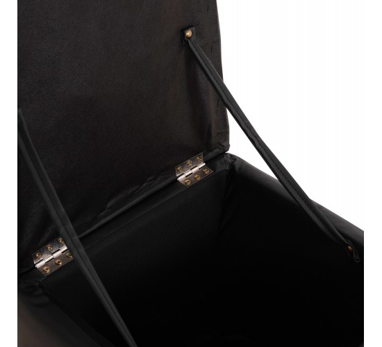 ΣΚΑΜΠΩ ΜΕ ΑΠΟΘΗΚΕΥΤΙΚΟ ΧΩΡΟ PU ΜΑΥΡΟ CUBE HM224.01 38x38x36.5Υεκ.