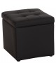 ΣΚΑΜΠΩ ΜΕ ΑΠΟΘΗΚΕΥΤΙΚΟ ΧΩΡΟ PU ΜΑΥΡΟ CUBE HM224.01 38x38x36.5Υεκ.