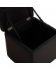 ΣΚΑΜΠΩ ΜΕ ΑΠΟΘΗΚΕΥΤΙΚΟ ΧΩΡΟ PU ΜΑΥΡΟ CUBE HM224.01 38x38x36.5Υεκ.