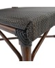 ΚΑΡΕΚΛΑ ΑΛΟΥΜΙΝΙΟΥ KASON BAMBOO LOOK ΚΑΦΕ ΜΕ TEXTLINE 40,5x56,5x89,5 εκ. HM5026