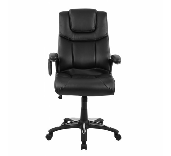 ΚΑΡΕΚΛΑ ΓΡΑΦΕΙΟΥ THORIN HM1050.01 ΜΕ MASSAGE ΜΑΥΡΗ HOMEMARKT 62x70x127Y εκ.