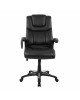 ΚΑΡΕΚΛΑ ΓΡΑΦΕΙΟΥ THORIN HM1050.01 ΜΕ MASSAGE ΜΑΥΡΗ HOMEMARKT 62x70x127Y εκ.