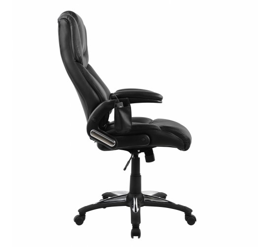 ΚΑΡΕΚΛΑ ΓΡΑΦΕΙΟΥ THORIN HM1050.01 ΜΕ MASSAGE ΜΑΥΡΗ HOMEMARKT 62x70x127Y εκ.