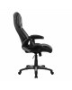 ΚΑΡΕΚΛΑ ΓΡΑΦΕΙΟΥ THORIN HM1050.01 ΜΕ MASSAGE ΜΑΥΡΗ HOMEMARKT 62x70x127Y εκ.