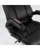 ΚΑΡΕΚΛΑ ΓΡΑΦΕΙΟΥ THORIN HM1050.01 ΜΕ MASSAGE ΜΑΥΡΗ HOMEMARKT 62x70x127Y εκ.