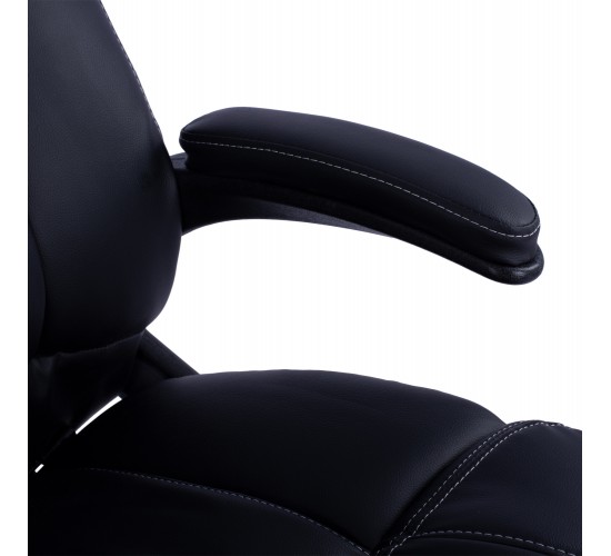 ΚΑΡΕΚΛΑ ΓΡΑΦΕΙΟΥ THORIN HM1050.01 ΜΕ MASSAGE ΜΑΥΡΗ HOMEMARKT 62x70x127Y εκ.