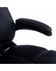 ΚΑΡΕΚΛΑ ΓΡΑΦΕΙΟΥ THORIN HM1050.01 ΜΕ MASSAGE ΜΑΥΡΗ HOMEMARKT 62x70x127Y εκ.