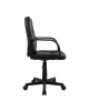 ΚΑΡΕΚΛΑ ΓΡΑΦΕΙΟΥ GRANE HM1005 ΜΕ ΜΠΡΑΤΣΑ ΜΑΥΡO PU 56,5x50x88-100Υ εκ.
