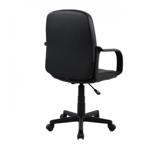ΚΑΡΕΚΛΑ ΓΡΑΦΕΙΟΥ GRANE HM1005 ΜΕ ΜΠΡΑΤΣΑ ΜΑΥΡO PU 56,5x50x88-100Υ εκ.