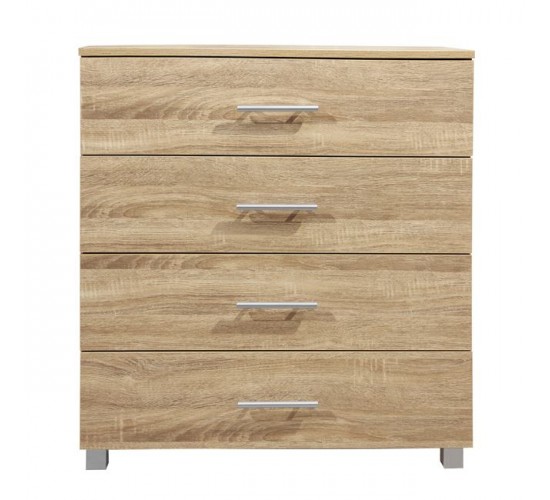 ΣΥΡΤΑΡΙΕΡΑ ΜΕΛΑΜΙΝΗΣ BRIANA HM2204.02 ME 4 ΣΥΡΤΑΡΙΑ SONAMA 75x40x83Y εκ.