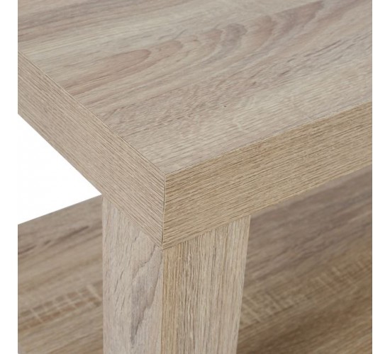 ΤΡΑΠΕΖΙ ΣΑΛΟΝΙΟΥ ΜΕΛΑΜΙΝΗΣ ALAYNA HM2207.02 SONAMA 90X45X45 εκ.