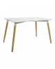 ΣΕΤ ΤΡΑΠΕΖΑΡΙΑ 5Τ ΤΡΑΠΕΖΙ MINIMAL 120x80x73 cm-TWIST ΚΟΚΚΙΝ HM10080.04 4 θέσεων