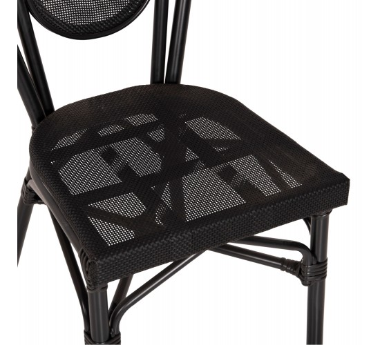 ΚΑΡΕΚΛΑ ΑΛΟΥΜΙΝΙΟΥ TRENT BAMBOO LOOK ΜΕ TEXTLINE 45x57x88 εκ. HM5052