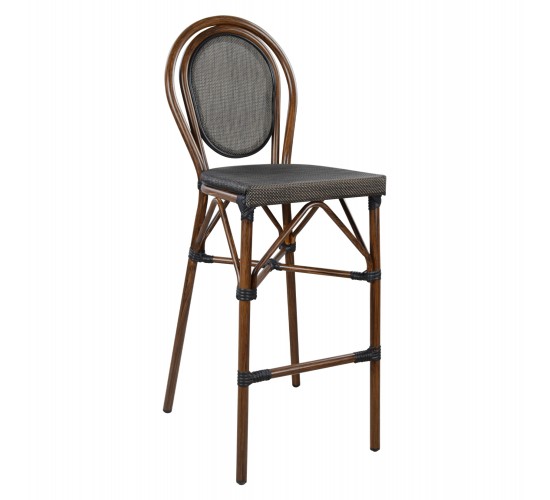 ΣΚΑΜΠΟ ΑΛΟΥΜΙΝΙΟΥ AZARIA HM5059 BAMBOO LOOK ΚΑΦΕ ΜΕ TEXTLINE 44x52x115Υεκ