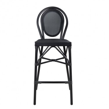 ΣΚΑΜΠΟ ΑΛΟΥΜΙΝΙΟΥ AZARIA HM5060 BAMBOO LOOK ΜΑΥΡΟ ΜΕ TEXTLINE 44x52x115Υεκ.