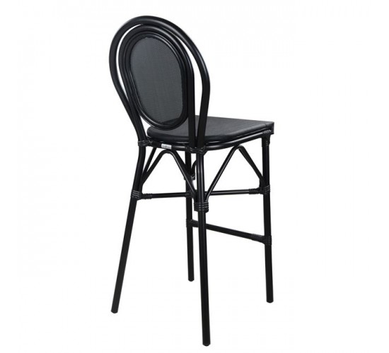 ΣΚΑΜΠΟ ΑΛΟΥΜΙΝΙΟΥ AZARIA HM5060 BAMBOO LOOK ΜΑΥΡΟ ΜΕ TEXTLINE 44x52x115Υεκ.