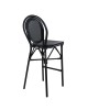 ΣΚΑΜΠΟ ΑΛΟΥΜΙΝΙΟΥ AZARIA HM5060 BAMBOO LOOK ΜΑΥΡΟ ΜΕ TEXTLINE 44x52x115Υεκ.