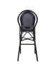 ΣΚΑΜΠΟ ΑΛΟΥΜΙΝΙΟΥ AZARIA HM5060 BAMBOO LOOK ΜΑΥΡΟ ΜΕ TEXTLINE 44x52x115Υεκ.