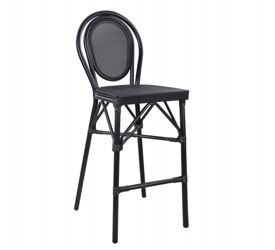 ΣΚΑΜΠΟ ΑΛΟΥΜΙΝΙΟΥ AZARIA HM5060 BAMBOO LOOK ΜΑΥΡΟ ΜΕ TEXTLINE 44x52x115Υεκ.