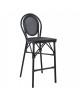 ΣΚΑΜΠΟ ΑΛΟΥΜΙΝΙΟΥ AZARIA HM5060 BAMBOO LOOK ΜΑΥΡΟ ΜΕ TEXTLINE 44x52x115Υεκ.