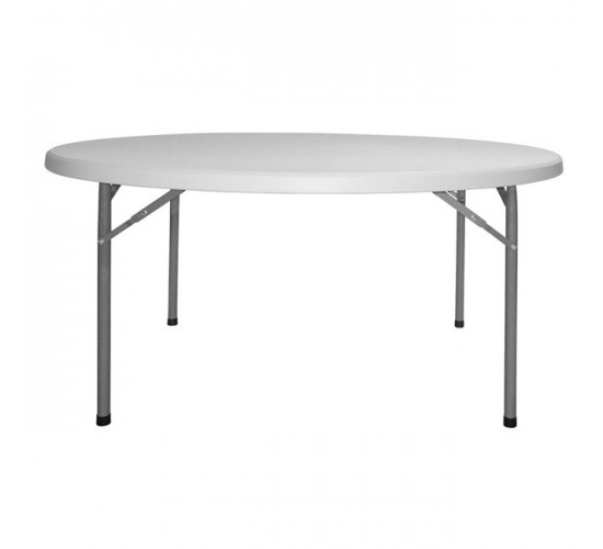 ΤΡΑΠΕΖΙ CATERING-ΣΥΝΕΔΡΙΟΥ HM5061 Φ182Χ74εκ ΠΤΥΣΣΟΜΕΝΟ ΣΤΡΟΓΓΥΛΟ