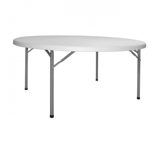 ΤΡΑΠΕΖΙ CATERING-ΣΥΝΕΔΡΙΟΥ HM5061 Φ182Χ74εκ ΠΤΥΣΣΟΜΕΝΟ ΣΤΡΟΓΓΥΛΟ