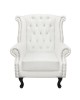 ΠΟΛΥΘΡΟΝΑ-ΜΠΕΡΖΕΡΑ T.CHESTERFIELD POLINA HM0053.02 PU ΛΕΥΚΟ ΜΑΤ 83x75x107Yεκ.