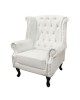 ΠΟΛΥΘΡΟΝΑ-ΜΠΕΡΖΕΡΑ T.CHESTERFIELD POLINA HM0053.02 PU ΛΕΥΚΟ ΜΑΤ 83x75x107Yεκ.